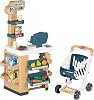 Smoby - Merchant - Supermarket for Children - Shopping Cart Included - Electronic Functions - 34 Accessories - 350238