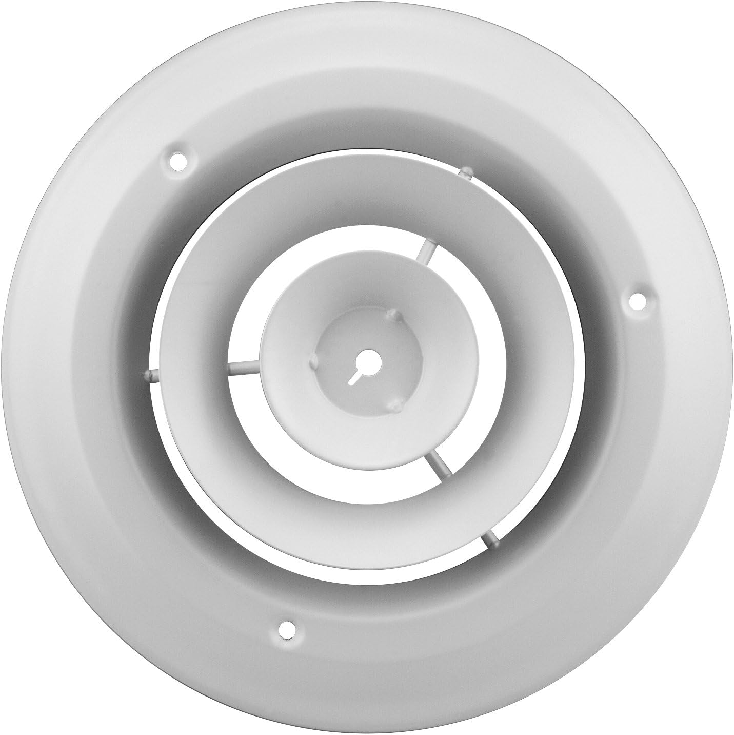 Accord ABCDWH06 Round Ceiling Diffuser, 6-Inch, White