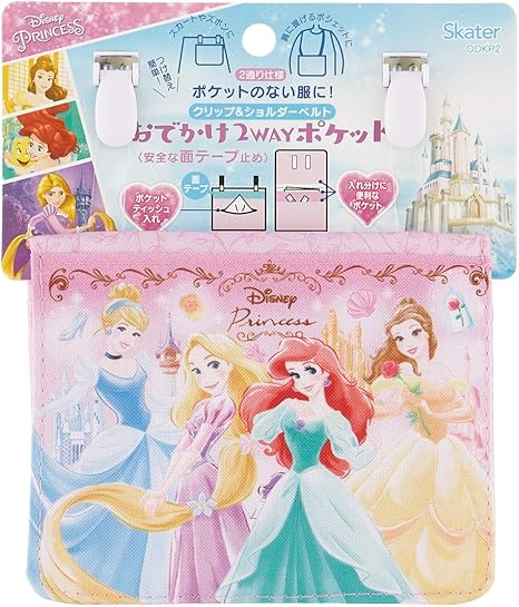 Amazon Co Jp スケーター おでかけポケット ポーチ ポシェット ショルダーベルト付 2way プリンセス ディズニー 縦11 横14 マチ3cm Odkp2 シューズ バッグ