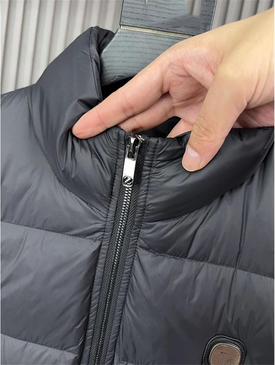 Men's Down Jackets White Du down Lightweight Casual Stand Collar Winter Faionable Regular Length Coats