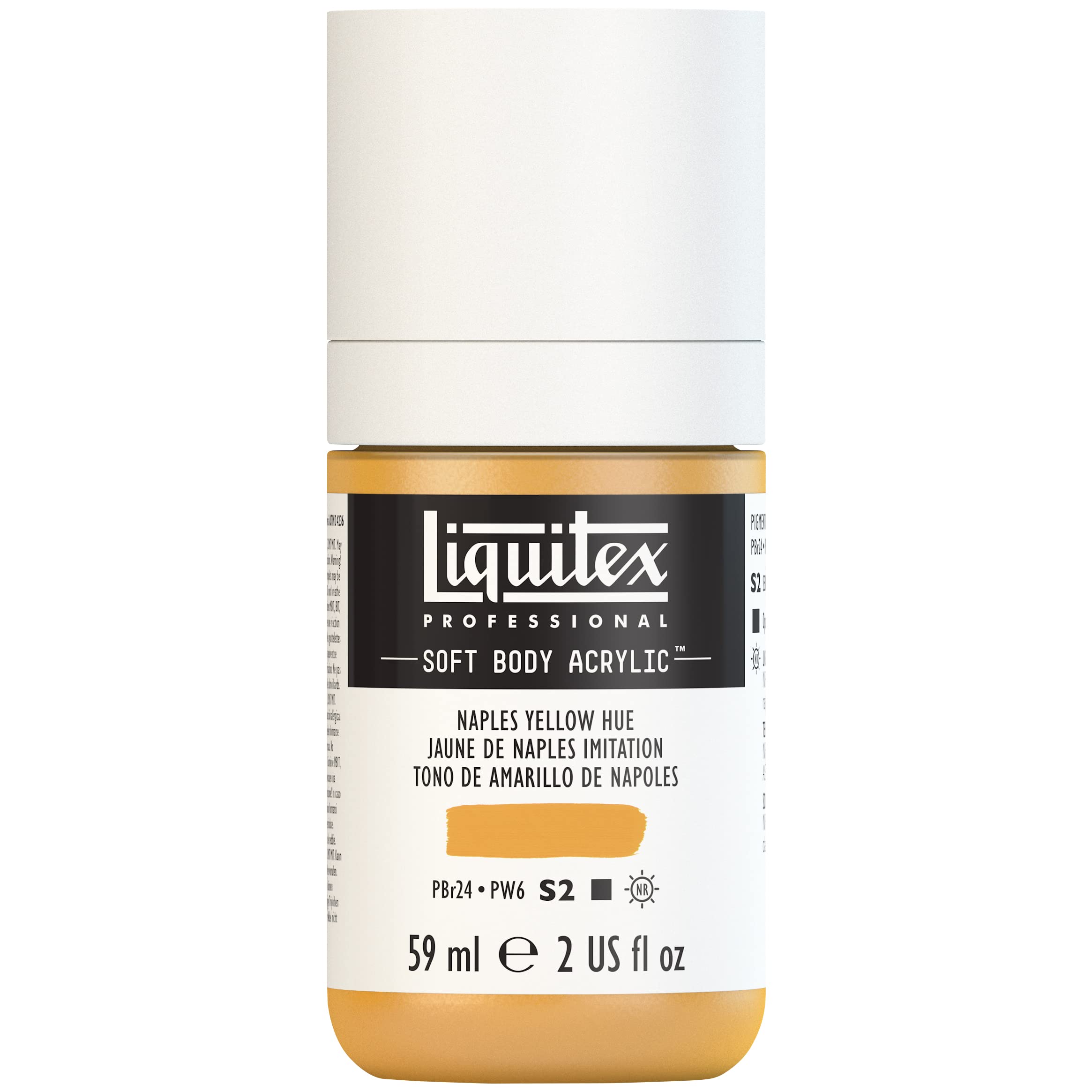 Liquitex 1959601 Professional Acrylic Paint Soft Body - Artist Paint in Creamy Opaque Consistency, High Pigmentation, Lightfast and Ageing Resistant, 59 ml Bottle - Naples Yellow Imit — image 1