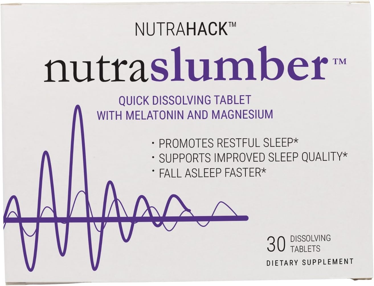 NutraSlumber - Healthy Sleep Support Dietary Supplement with Melatonin in a Quick Dissolving Wafer