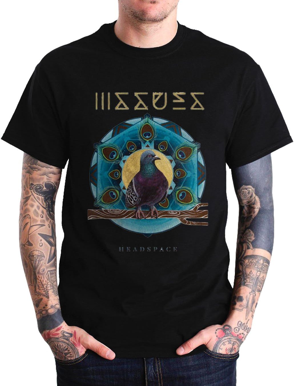 ISSUES ‎Headspace‬ Album Cover Mens Black T Shirt (Large)