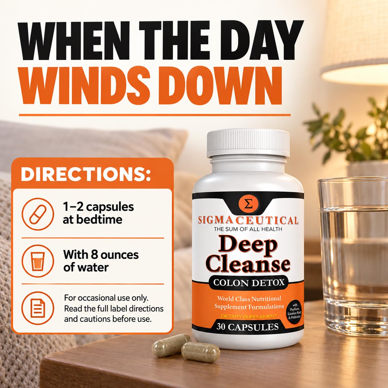 1 Day Colon Cleanse - Detox Cleanse - Bowel Cleanse & Laxative - Bowel Detox - Colon Cleanser & Detox - 30 Capsules — Amazon image 4