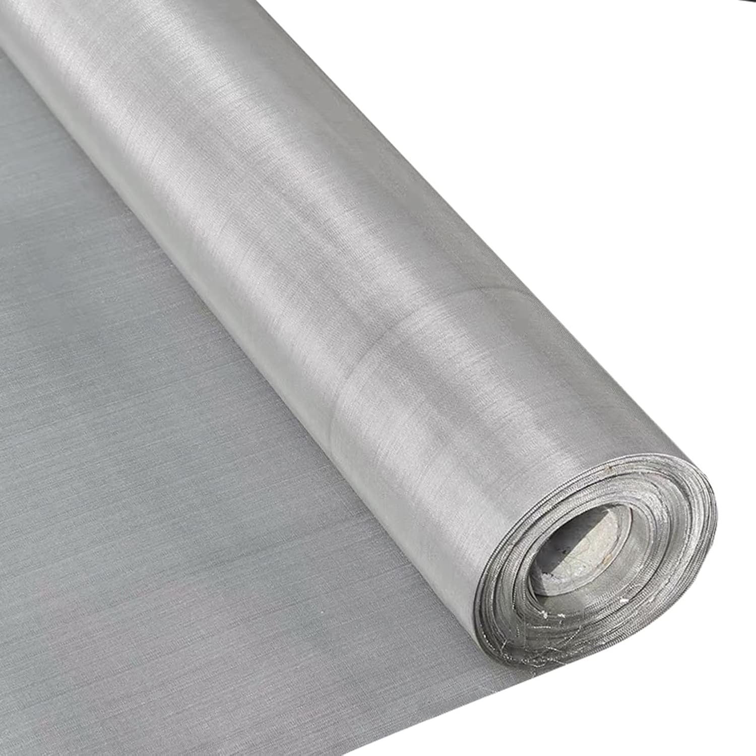 Stainless Steel Woven Wire Mesh, 80 and 200 Mesh Rodent Barrier - Replacement Screen for Vents, Filters, Homes, Gardens