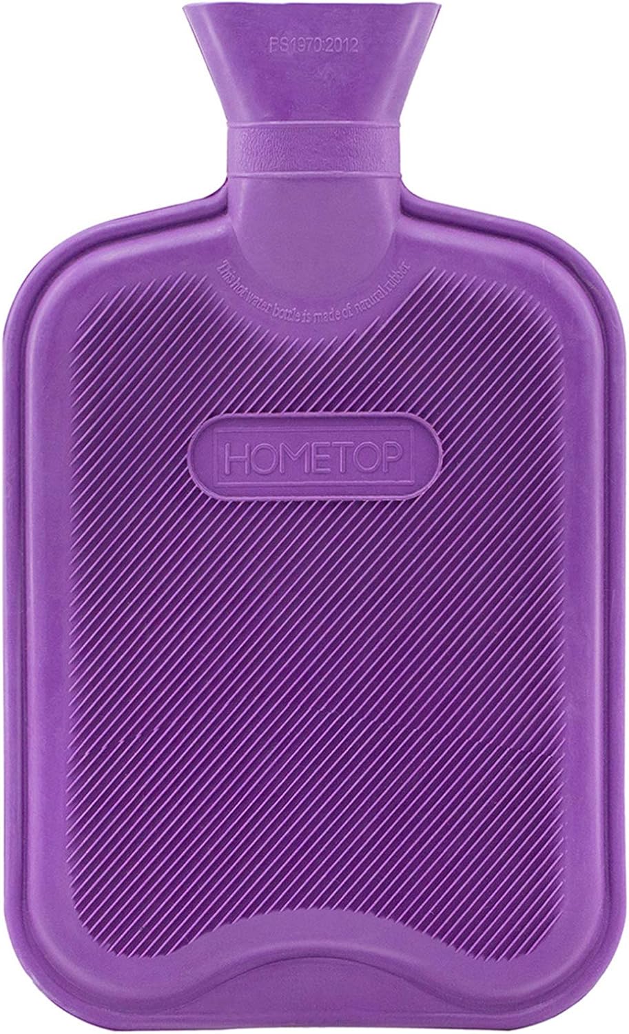 Exсluѕіvе Sресіаl HomeTop Premium Classic Rubber Hot Water Bottle w/Cute Knit Cover (2 Liter, Purple)