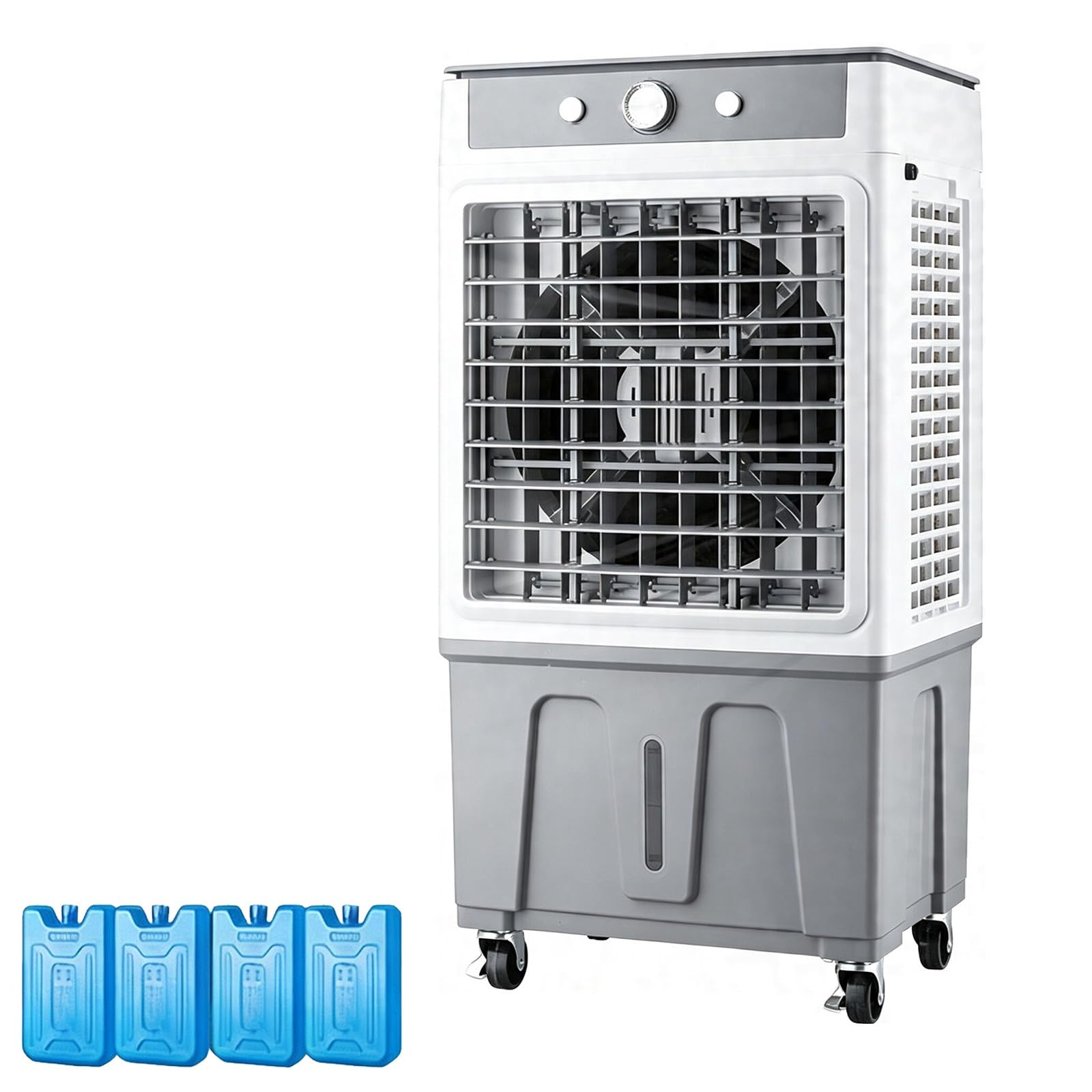 Evaporative Air Cooler, 6.6 Gal Water Tank, 3 Side Cooling Pad Structure