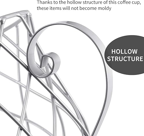 Miniatura 5 de AOZBZ Soporte para cápsulas de café, organizador de cápsulas de café, taza de almacenamiento de cápsulas de café, cesta de almacenamiento de café K