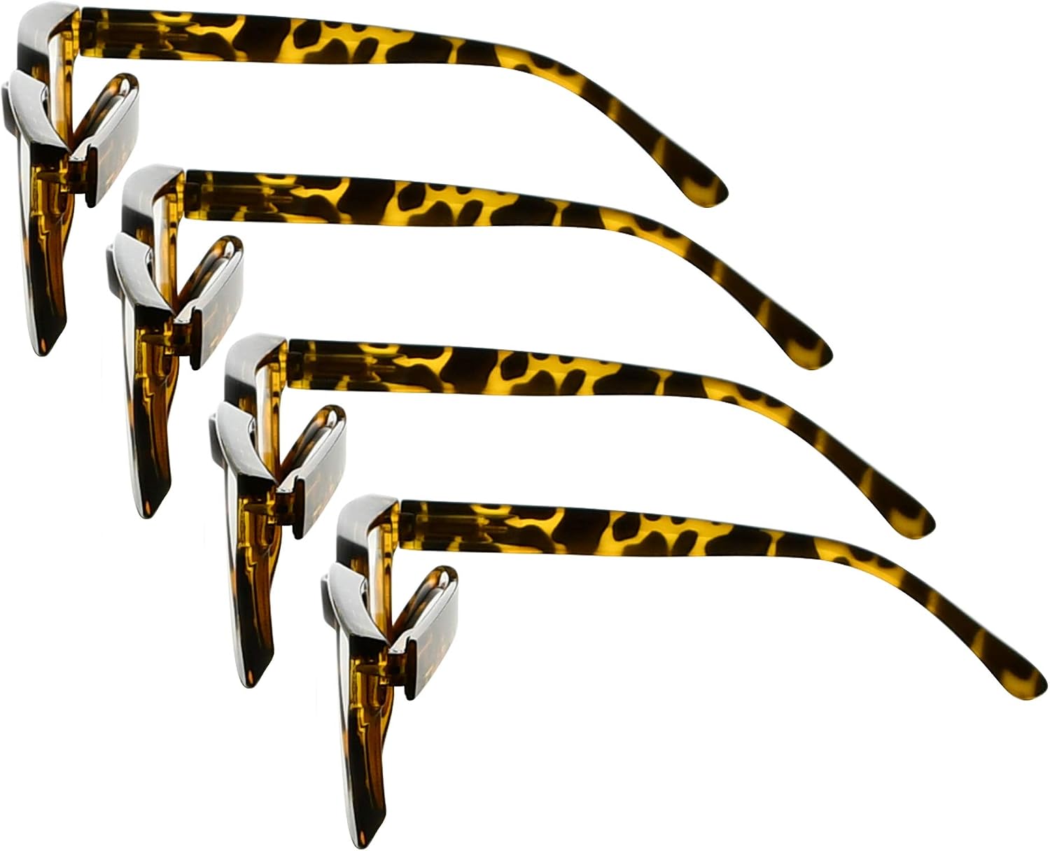Eyekeeper 4 Pack Reading Glasses Women Oversize Frame Ladies Readers - Tortoise +2.00 - Image 4