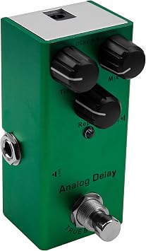 Mini Electric Guitar Effects Pedal Metal Shell DC 9V Adapter Powered True Bypass for Multi Electric Guitar Kit Analog Delay