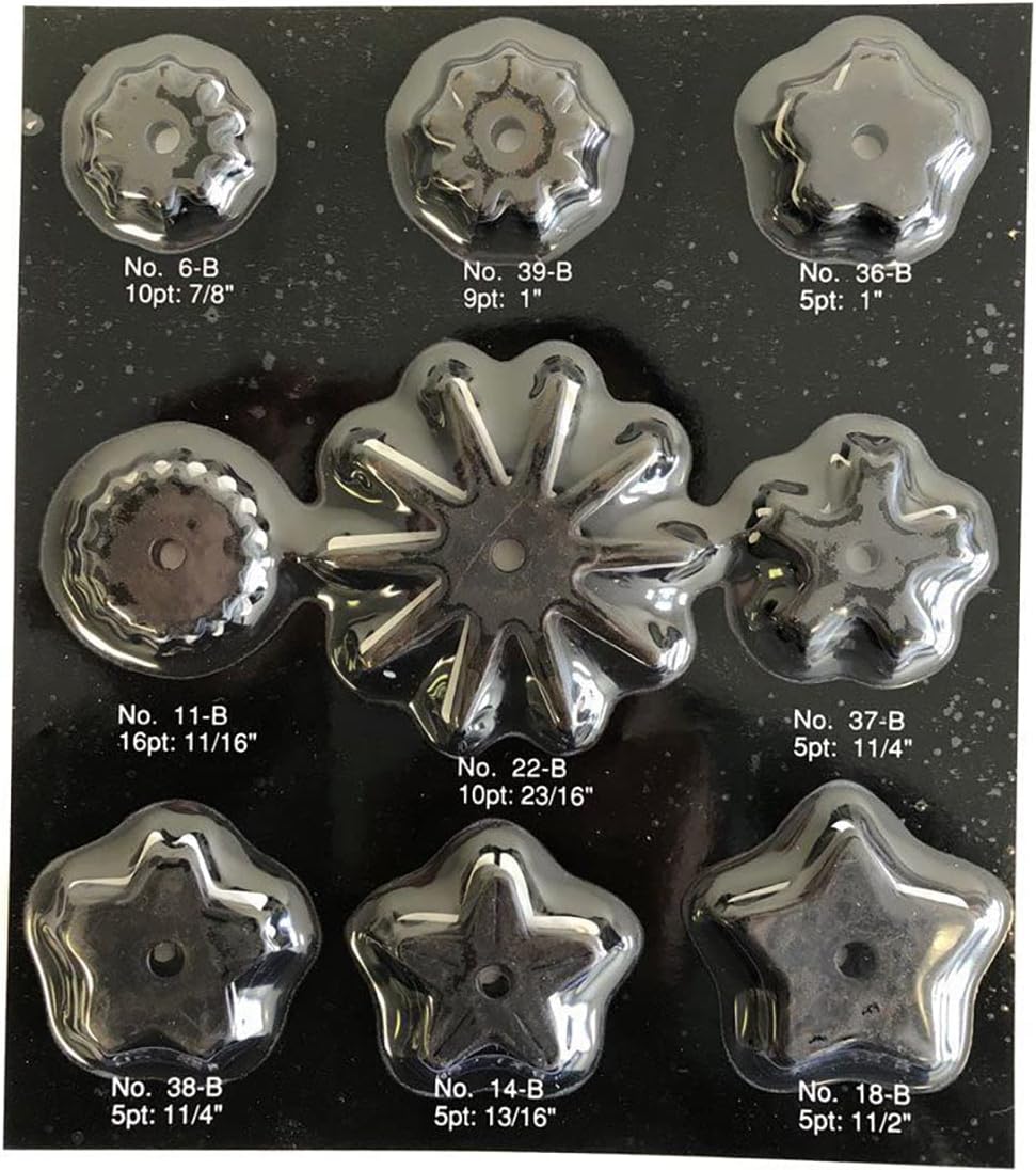 AJ Tack 9 Pairs Rowel Card Pack