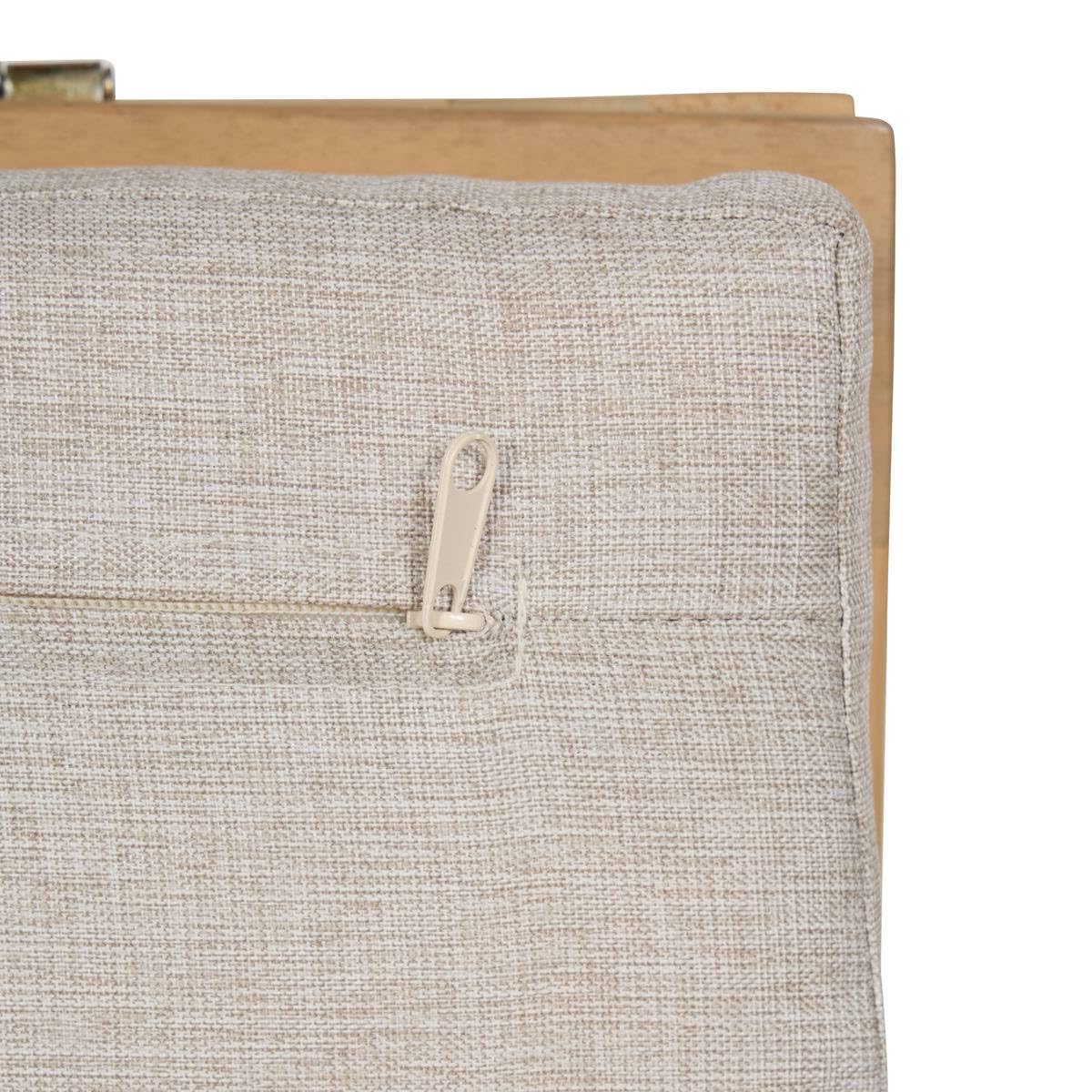Hespéride - Coffre de rangement 100l avec assise lodgia beige acacia