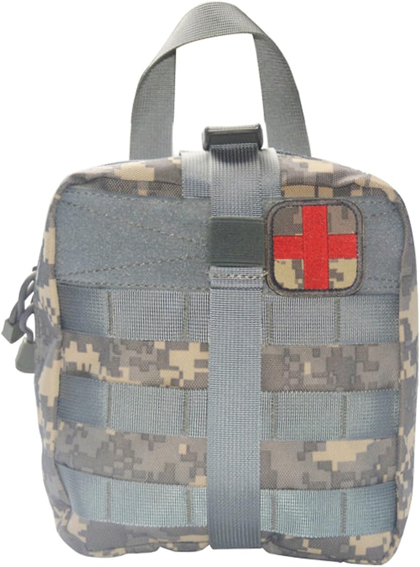 ZAFIC Outdoor Military Tactical MOLLE Pouch IFAK Rip-Away EDC Utility Pouch with Common First Aid Supplies