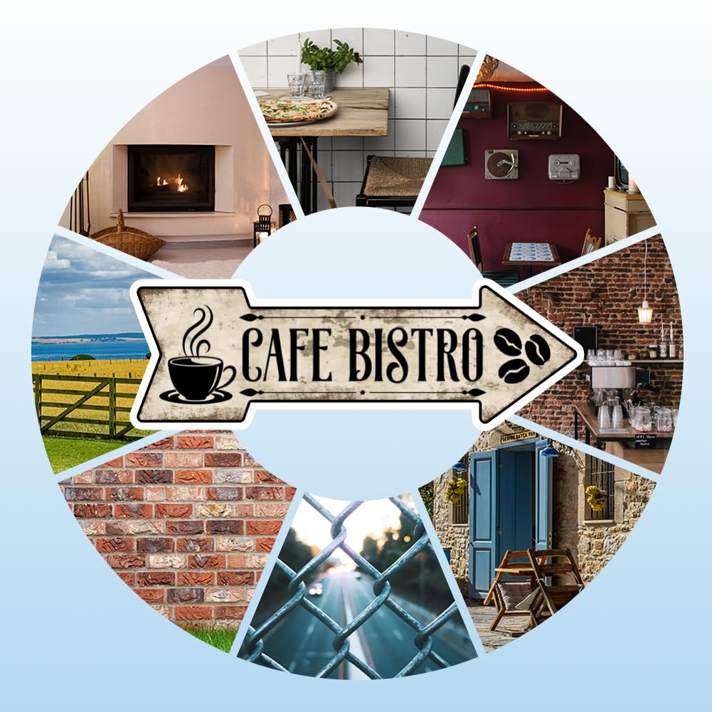 Targa In Metallo Vintage Set 5 Targhe Metalliche Vintage Per Decorazione Muro - Stile Retrò Per Bar, Caffè E Casa Poster Da Parete