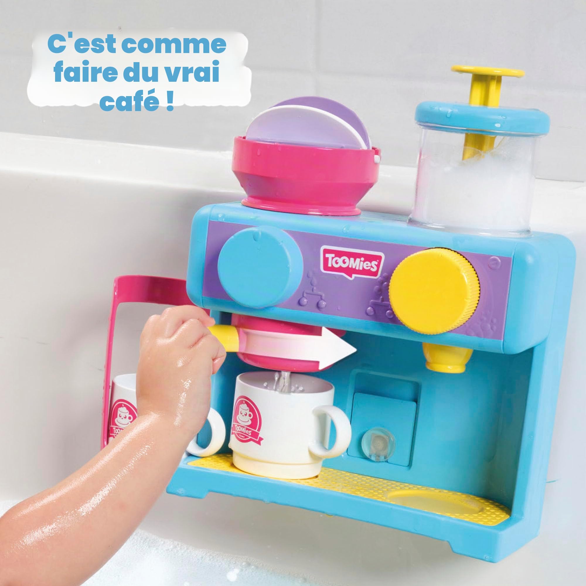Bizak Machine à café pour Baignoire Toomies, Jouet créatif de Bain avec Mousse Type glacé et Jeu d'imitation Depuis 18 Mois (30693547)