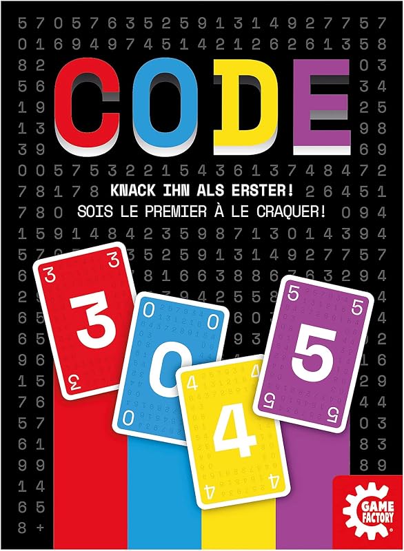 Game Factory Code Kártyajáték - Szórakoztató Társasjáték 2-8 Játékos Részére, 8 Éves Kortól, Családi és Baráti Összejövetelekre