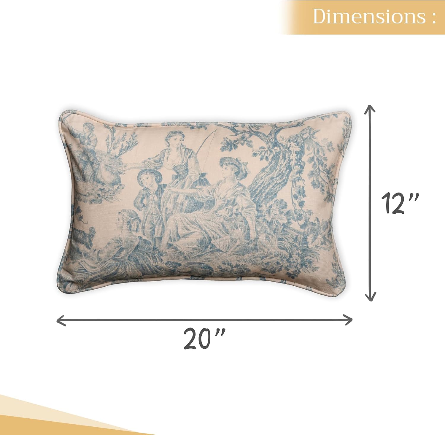 Maison d' Hermine Throw Pillow Covers 100% Cotton (12" x 20" - Pack of 1) image 5