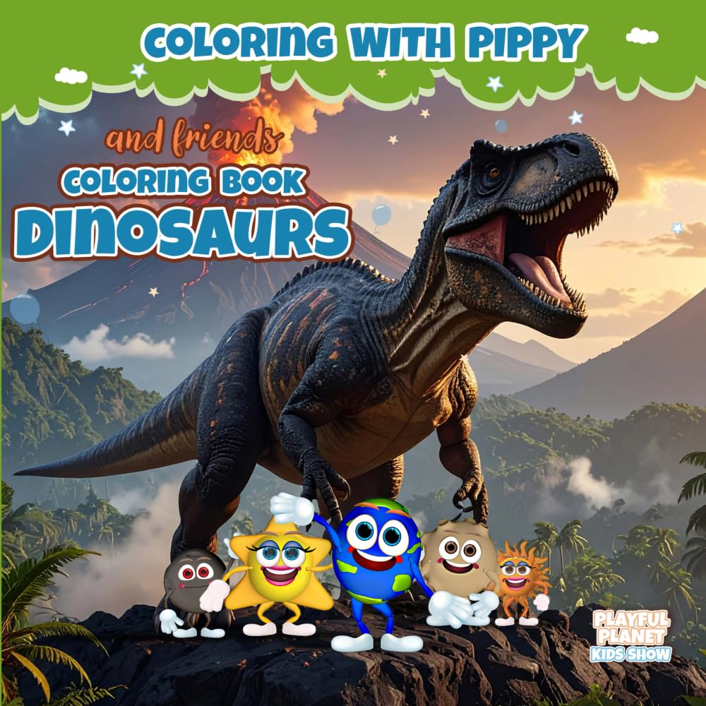 Coloring Dinosaurs: Stomp, Roar, and Color!