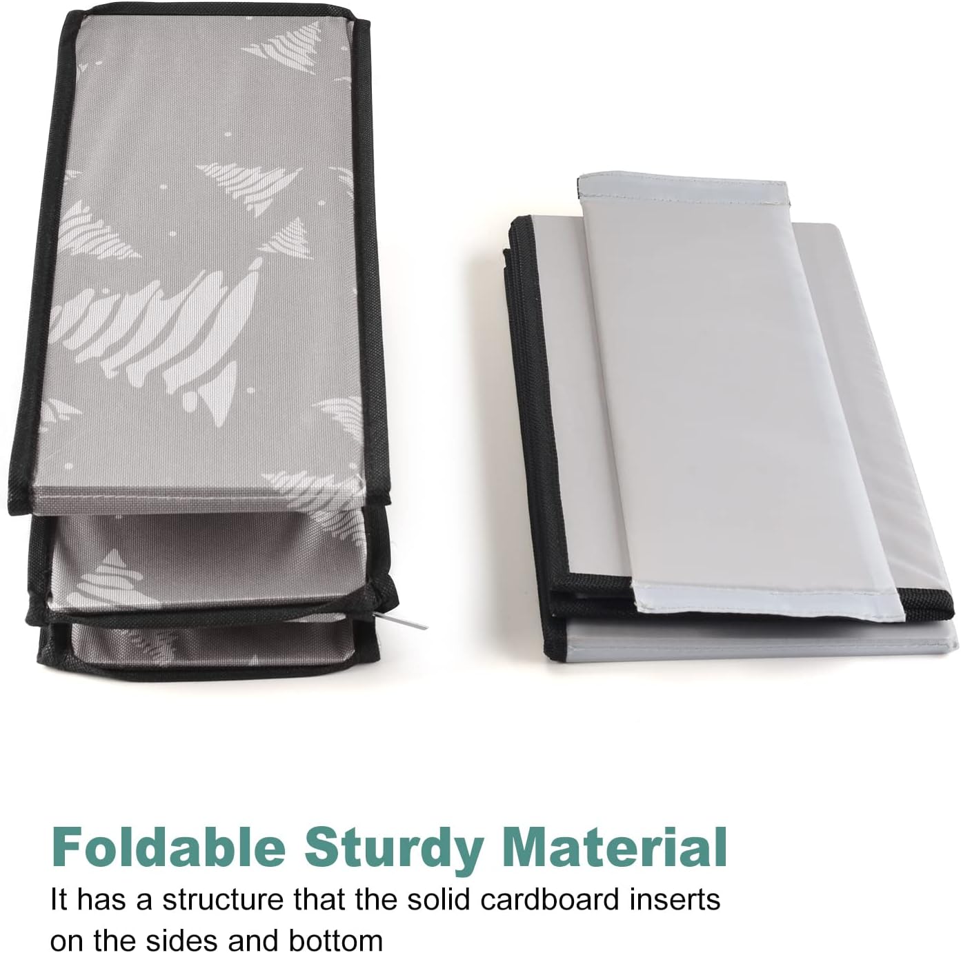 BoxLegend Christmas Wrapping Paper Storage Organizer Bag with Pocket (Grey) : Health & Household