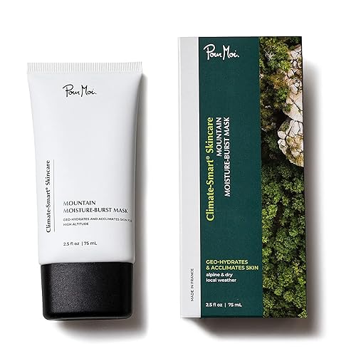 Pour Moi Máscara Mountain Moisture Burst  Tratamiento facial hidratante avanzado para condiciones secas y de gran altitud  Facilita la adaptación de