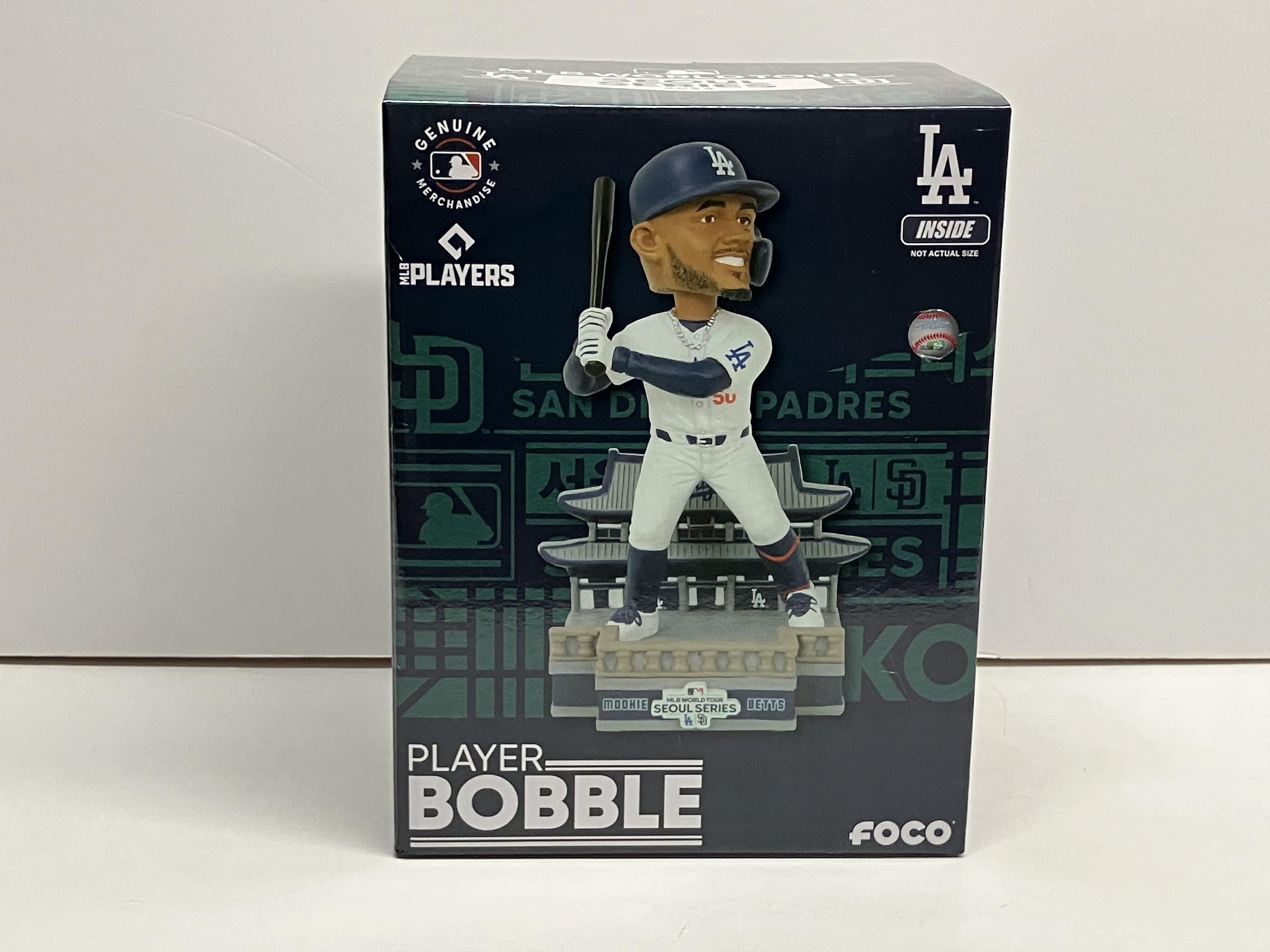 FOCO Mookie Betts Los Angeles Dodgers 2024 Seoul Series Bobblehead