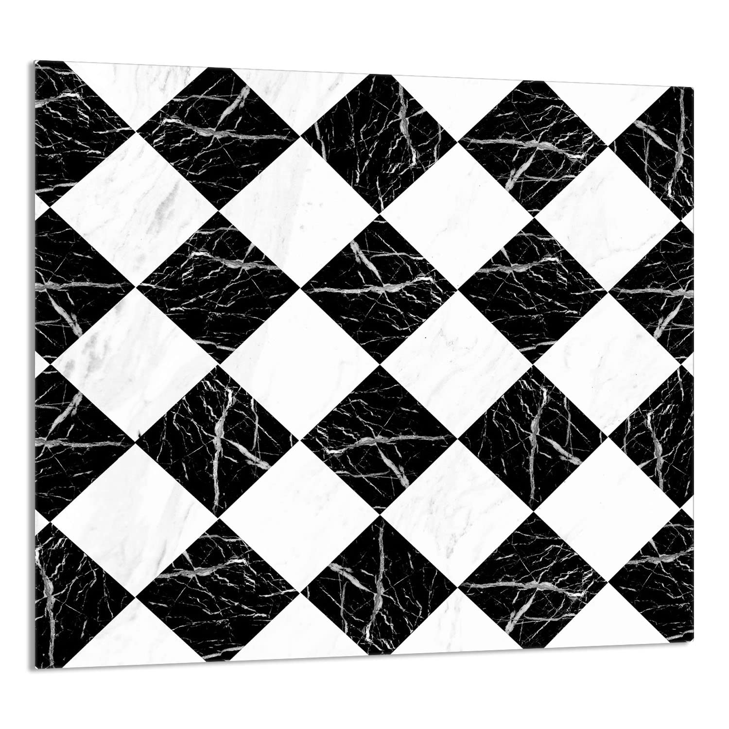 Szklany panel ochronny do kuchni Lacobel, szklana płyta ochronna na kuchenkę, 65x60 cm, szklana deska do krojenia, ochrona przed rozpryskiwaniem, uniwersalna, MOZAIKA