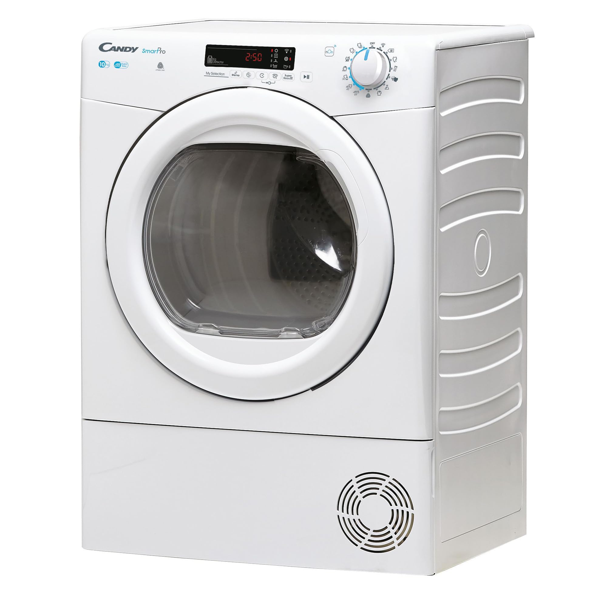 Candy Smart Pro Asciugatrice 10 Kg a Condensazione, Classe B, Connessione Wi-Fi + BLE, Controllo da App, 59,6 x 58,5 x 85 cm, Bianca - CSOE C10DG-S [Classe di efficienza energetica B]