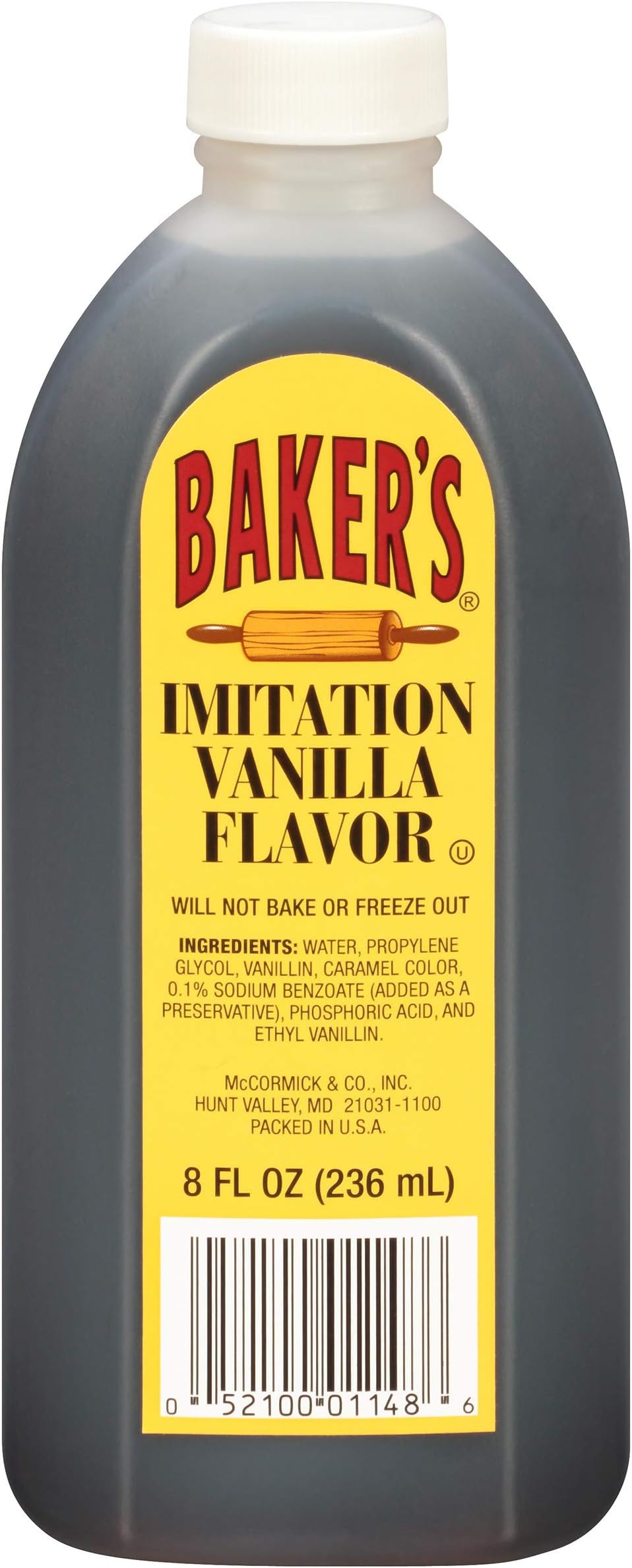 Baker's Imitation Vanilla Extract (7.62 oz / 4Pack