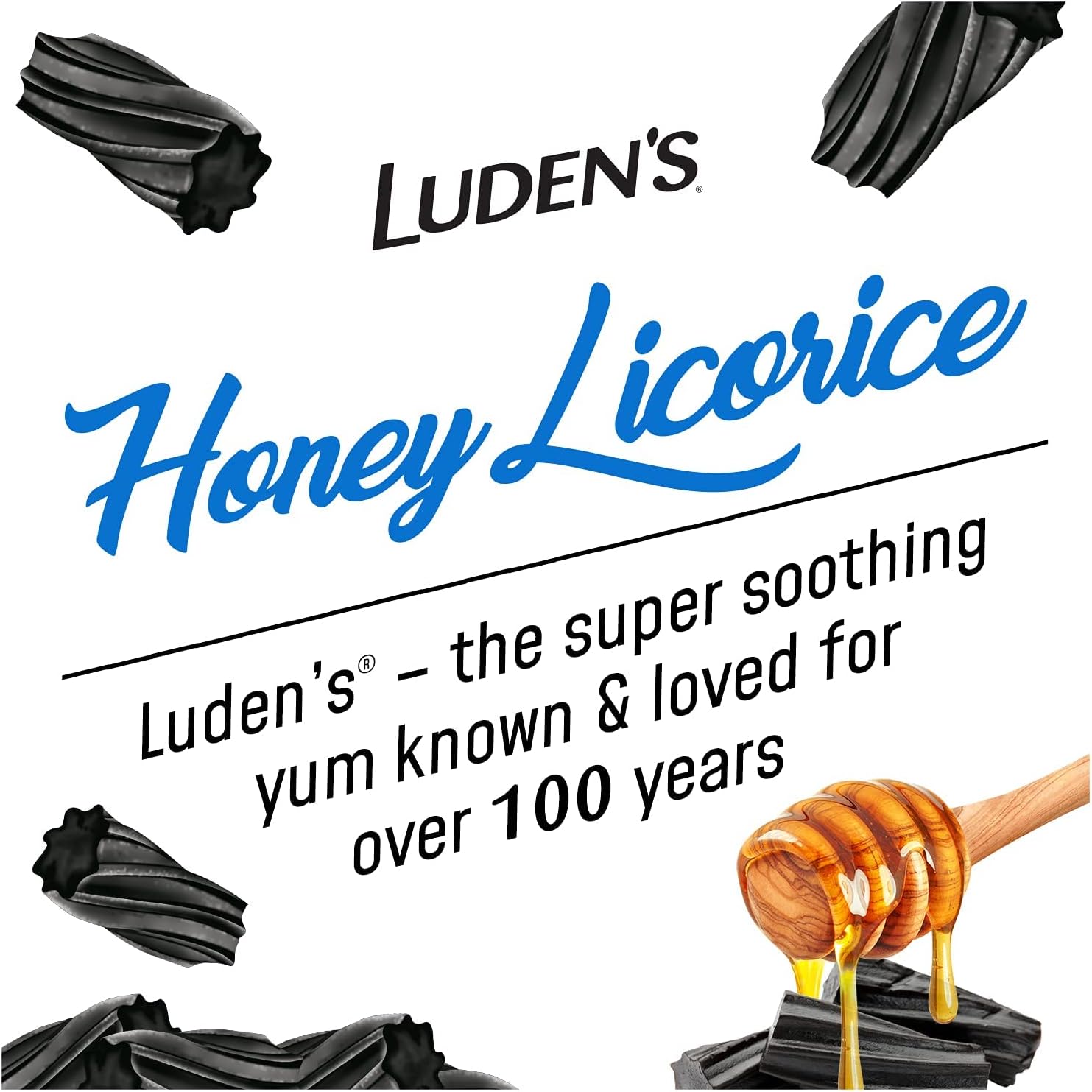 Luden's Throat Drops Honey Licorice - 30 ct, Pack of 5…