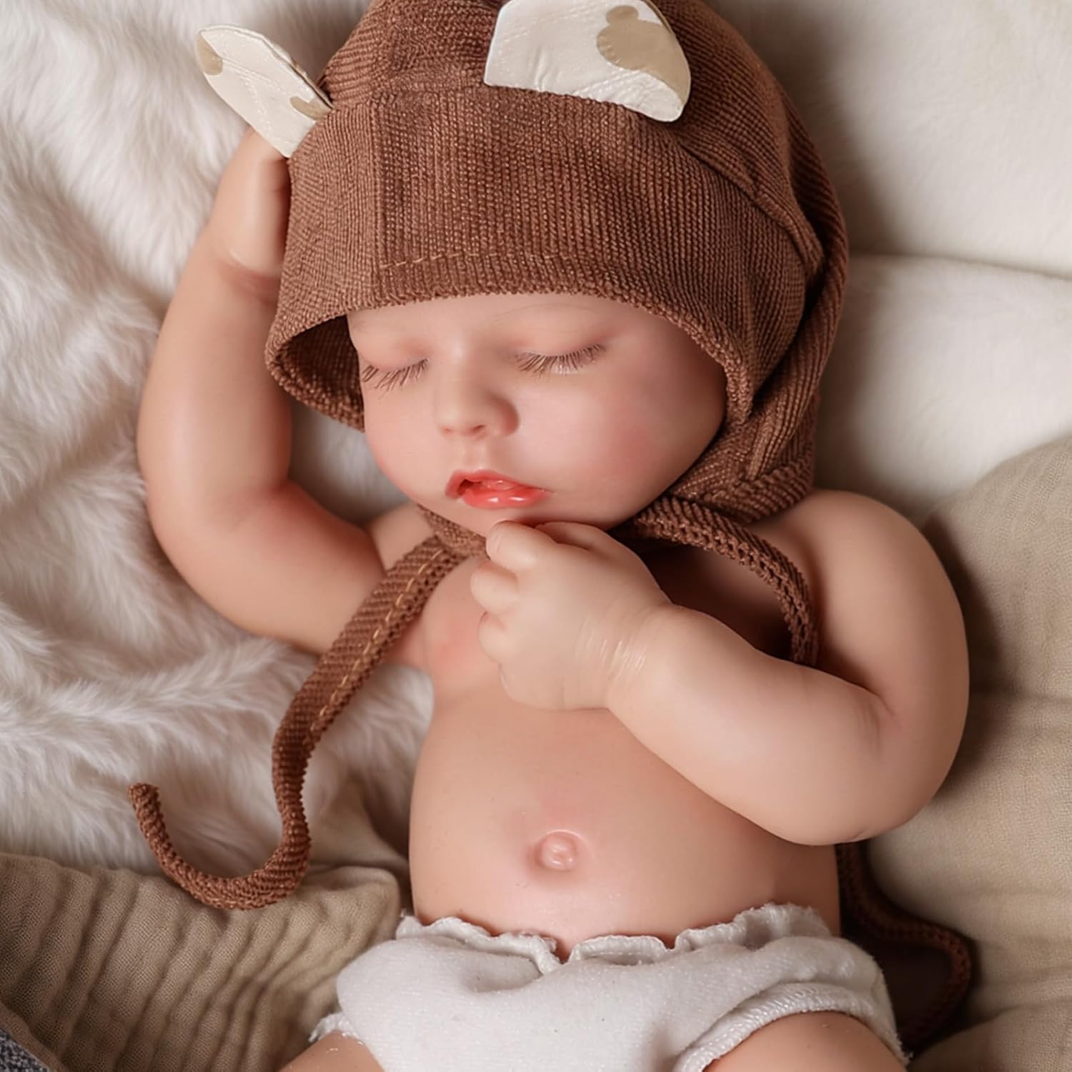 BABESIDE Reborn Baby Dolls Silicone Full Body - 16 Inch(Weight 3.97 lb) Platinum Full Silicone Dolls Boy Reborn Baby with Complete Accessories for Collectors & Kids Age 3+