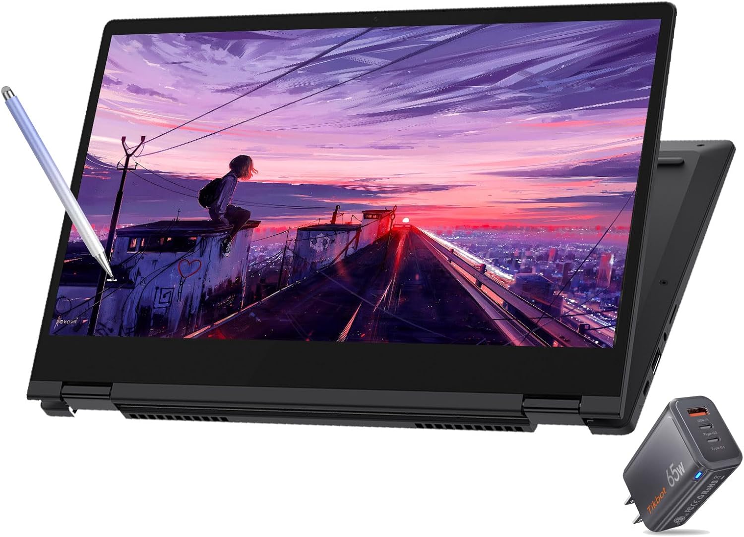 Lenovo Flex 5i Chromebook Touchscreen Laptop - Intel Core i3-1315U -14” FHD Touch - Backlit Keyboard - 8GB RAM -256GB PCIE SSD - 2 in 1 Tablet School Google Laptop College Students