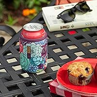 Vista 5 de Sok It CanSok - Funda para latas de cerveza y refrescos, cubierta aislante de neopreno (negra, funda delgada de 12 onzas)