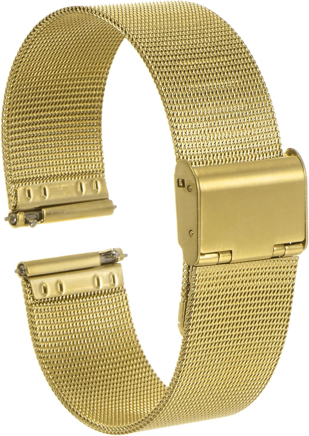 HARFINGTON Stainless Steel Mesh Watch Band Quick Release Adjustable Metal Watch Strap for Men Women