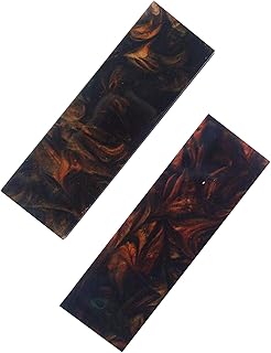 2 Pieces Knife Handle Scales,Acrylic Inlace Grips Handle Material,Knifemakers Sword DIY Slabs Material - AOHOCA