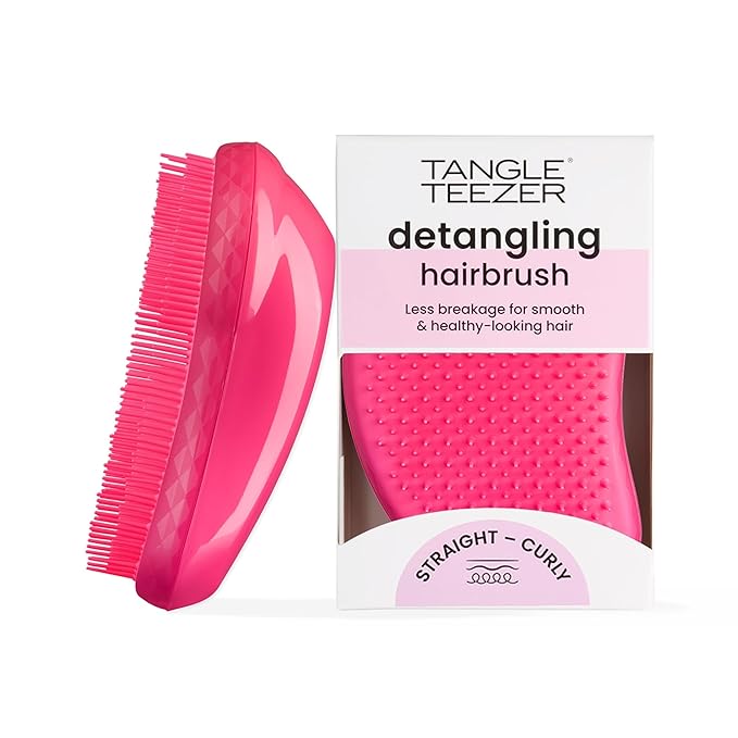 Tangle Teezer Original Detangling Brush, Dry and Wet Hairbrush Detangler for All Regular Hair Types, Pink Fizz