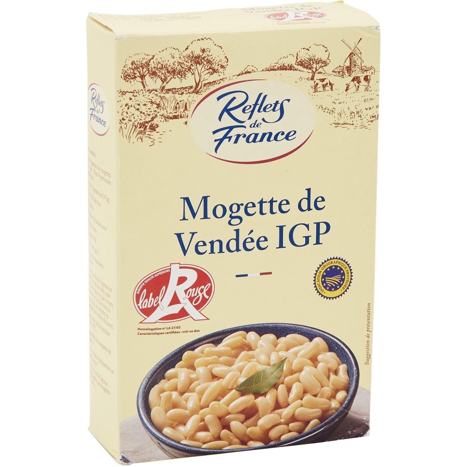 Gagnez du temps avec des légumes secs savoureux et certifiés — REFLETS DE FRANCE Mogette de Vendée IGP, 500g - Lot de 3