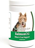 Vista 389 de Healthy Breeds Golden Retriever - Aceite de salmón masticable suave, 90