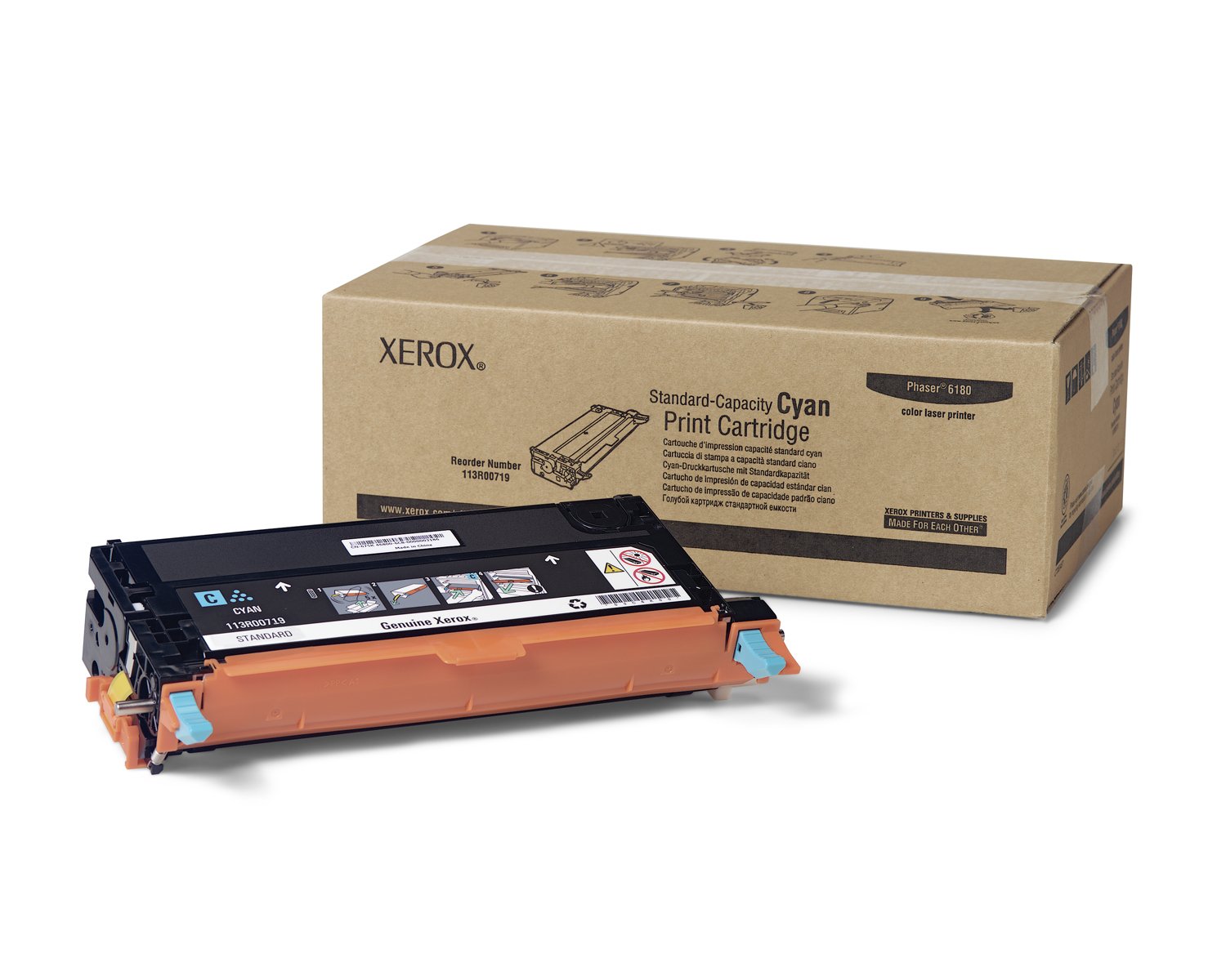 xerox 113r00719 phaser 6180 cyan standard capacity print cartridge