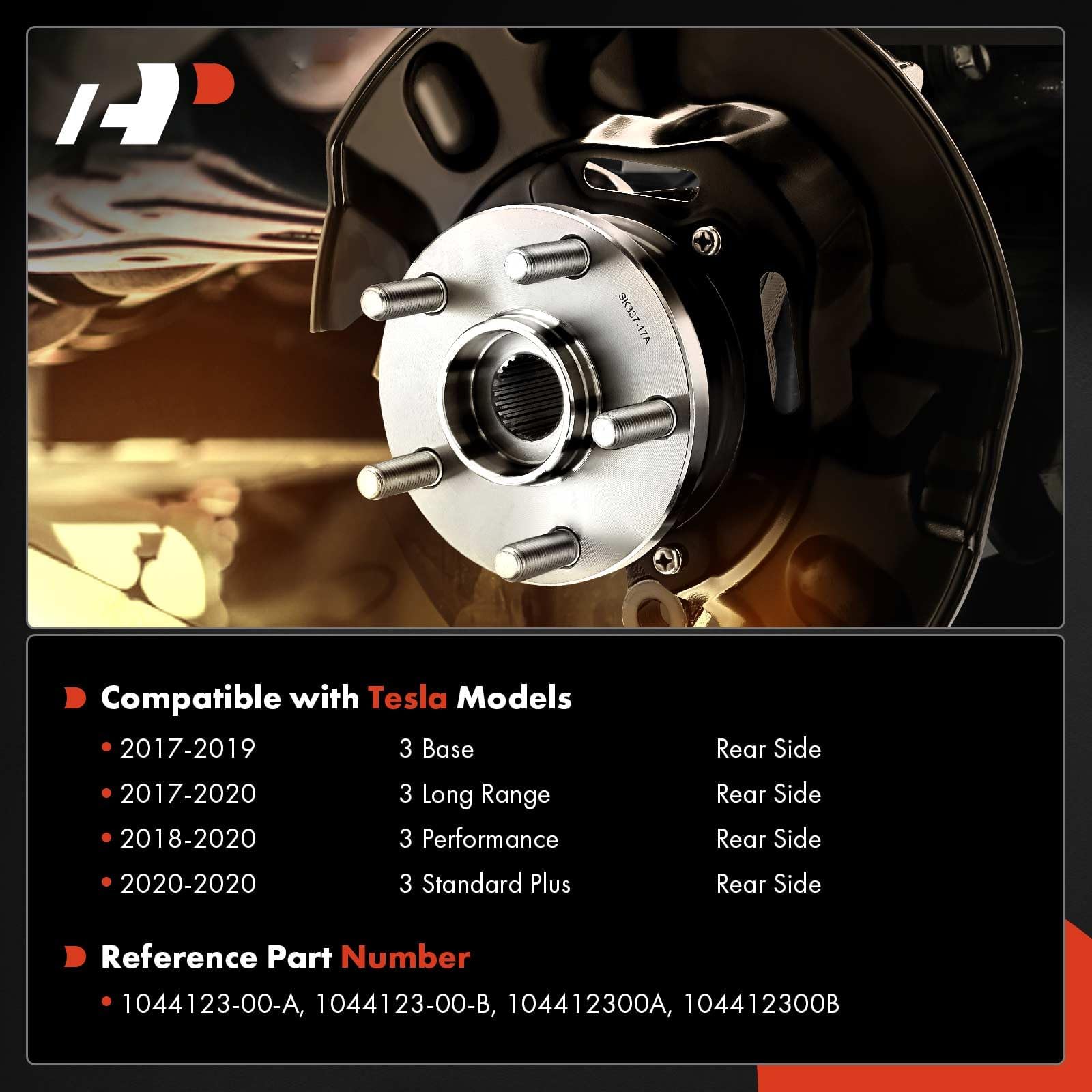 Kit 2 Roulements Roue Arrière Pour Tesla Model 3 & Model Y 2017-2024 - Remplacement OEM