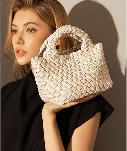 Miniatura 6 de Bolsa tejida para mujer con monedero, cadena plegable pequeña, bolso de hombro de moda, bolso Hobo