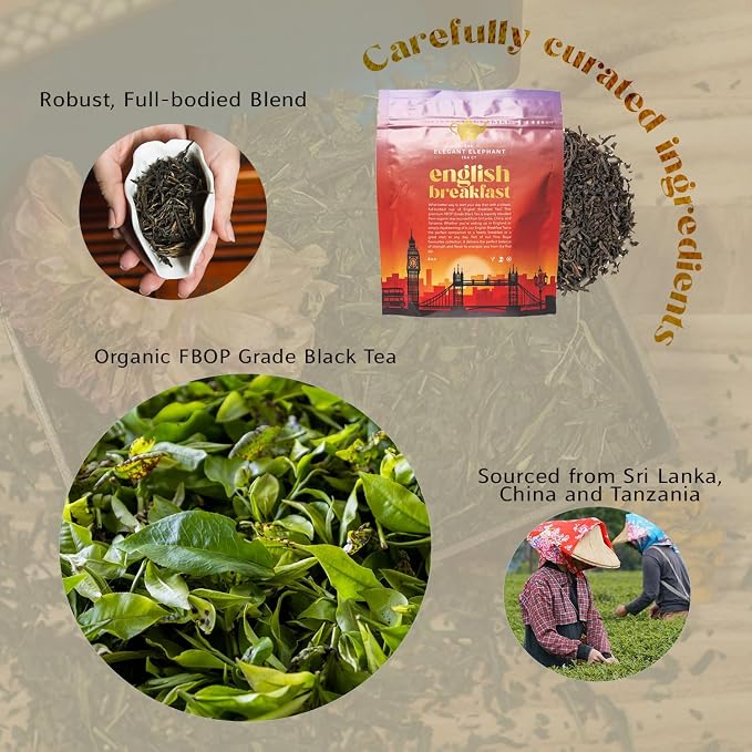 Té negro suelto orgánico English Breakfast 4 oz miniatura 3