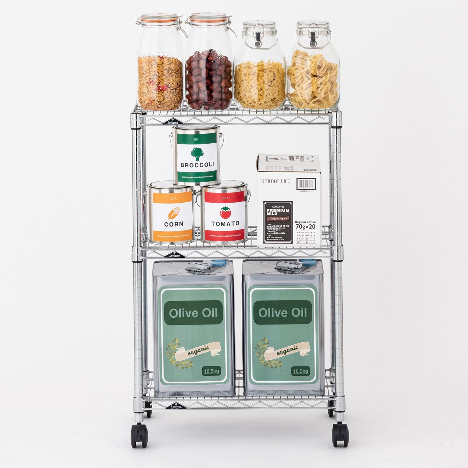 Amazon.co.jp: ドウシシャ ルミナス レギュラー ラック スチールラック