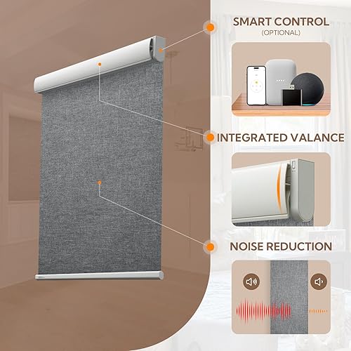 Miniatura 2 de Persianas motorizadas con control remoto, persianas inteligentes opacas para ventana, persianas automáticas inalámbricas, persianas eléctricas