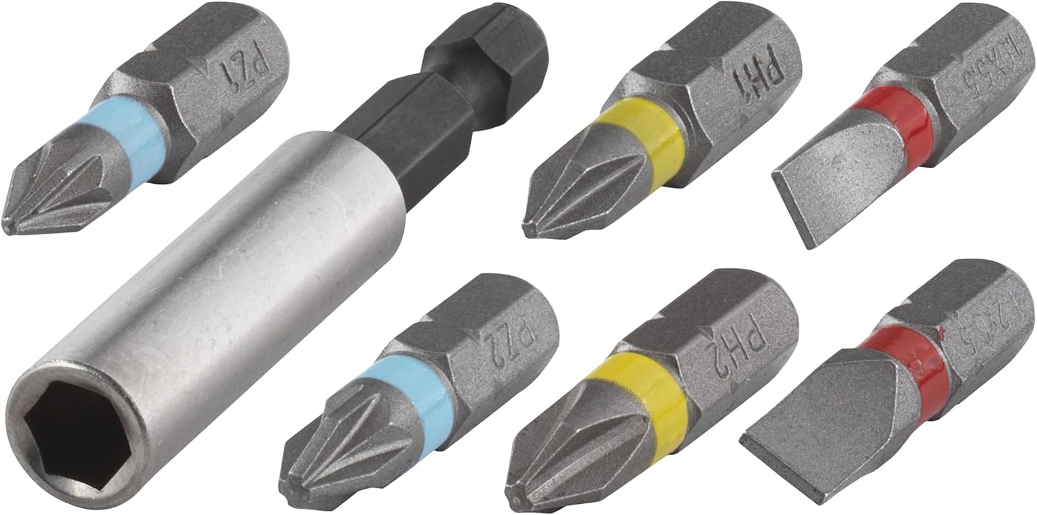 Wolfcraft 2446000 Bit Set Assorted Solid (7 Pieces)