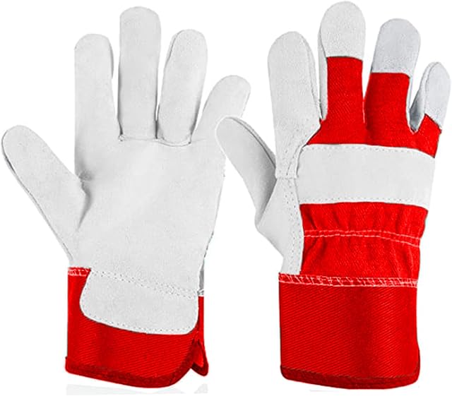 Excelling UK Heavy Duty Gardening Gloves for Men & Women Thorn Proof | Reinforced Leather Rigger Gloves | Breathable Safety Work Gloves