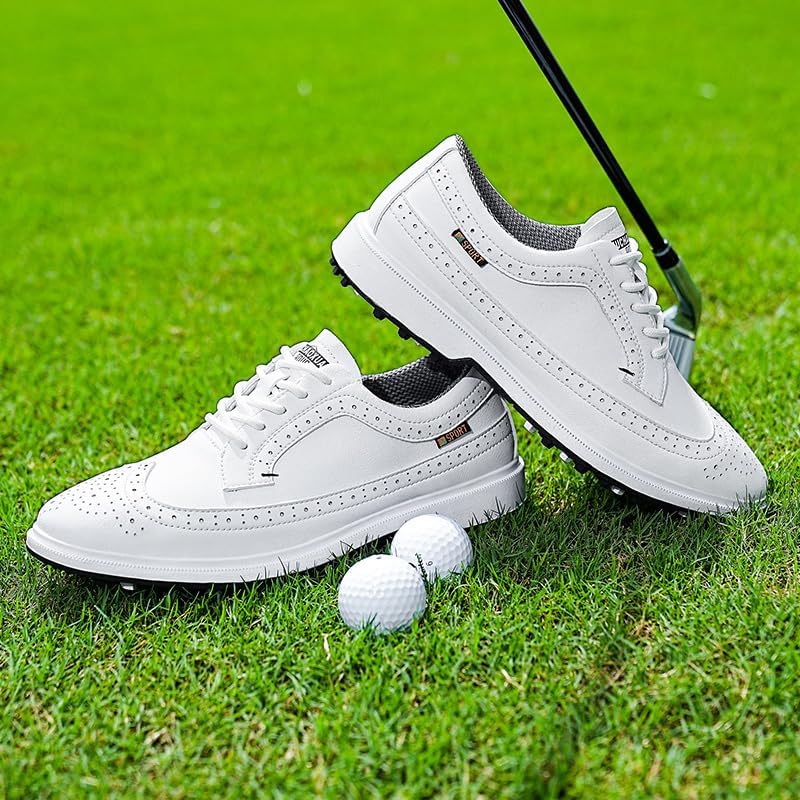 Men's & Women's Golf Shoes Lightweight Waterproof Spikeless Golf Footwear with Non-Slip Outsole for All-Day Comfort - Image 6