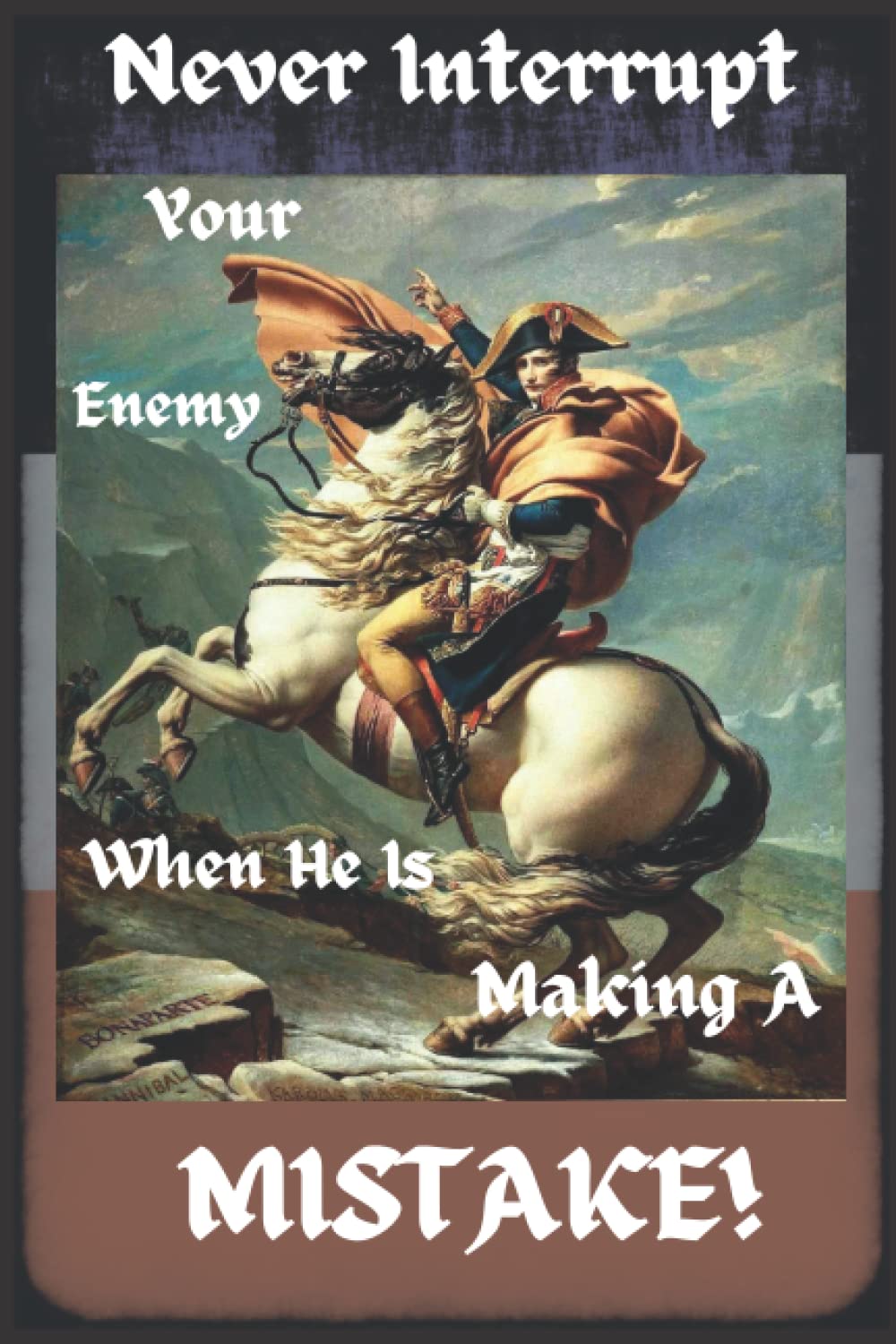 Napoleon Journal: Bonaparte Notebook with Inspiring Quote Cover