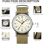 LN LENQIN Hommes Montres Quotidien Imperméable Army Wrist Montres pour hommes Montres de sport avec des paillettes confortables Hommes Army Watch