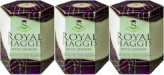 3 Pack Scottish Royal Haggis in a Can with Venison - Canned Haggis Food Scottish Gifts Scotland's National Dish