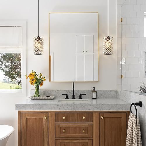 Miniatura 9 de Lámpara colgante de cristal negro moderna mini lámpara colgante para isla de cocina, comedor, dormitorio, pasillo, sala de estar, porche